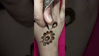 Back Hand Side Mehndi Design  Flower Mehandi Design  Henna Design [upl. by Hollerman]