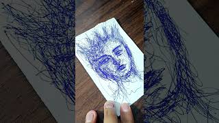 Free hand Scribbling with pen shorts [upl. by Ettezoj]