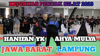 HANIFAN YK JAWA BARAT VS AHYA MULYA LAMPUNG  KEJURNAS PENCAK SILAT 2023 [upl. by Tlaw]