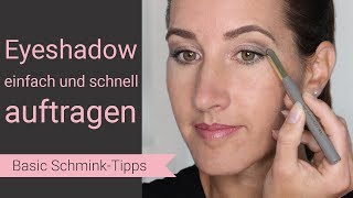 Eyeshadow auftragen einfach und schnell [upl. by Orth]