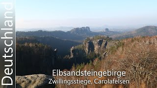 ElbsandsteingebirgeZwillingsstiegeCarolafelsen Ep 46 [upl. by Aroon942]