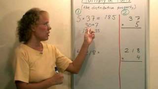 Teaching multiplication algorithm  video [upl. by Sigfrid162]