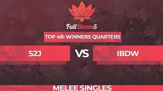 S2J vs iBDW  Melee Singles Top 48 Winners Quarterfinal  Full Bloom 5 [upl. by Aicissej]