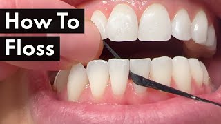 Dental Hygienist TEACHES How To Floss [upl. by Ikir]