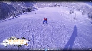 Ahorn die gesamte Talabfahrt 55 km in 7 min Mayrhofen Österreich Ski Snowboard Harakiri Vans [upl. by Magdala]