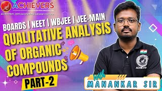 Qualitative Analysis of Organic Compounds  Part2  MK Sir [upl. by Llehsam]