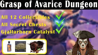 Destiny 2  All Grasp of Avarice Collectibles  Secret Chests  Gjallarhorn Catalyst  Season 15 [upl. by Yesteb]