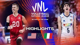 🇺🇸 USA vs 🇮🇹 ITA  Highlights Semifinals  Mens VNL 2023 [upl. by Raffin]