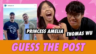 Princess Amelia vs Thomas Wu  Guess The Post [upl. by Ayak775]