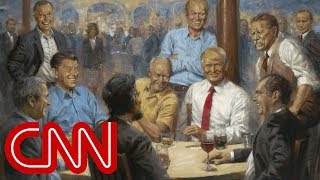 Artists hidden message in Trump painting [upl. by Lizzie]