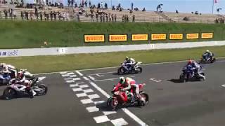 relive IDM Superbike Rennen Oschersleben 2018 aus der Sicht von Eddie Mielke [upl. by Neggem]