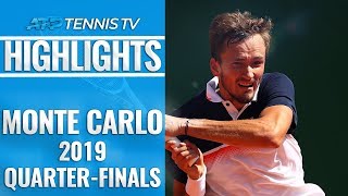 Medvedev Stuns Djokovic Nadal Reaches 14th SemiFinal  MonteCarlo 2019 QuarterFinal Highlights [upl. by Rudie]