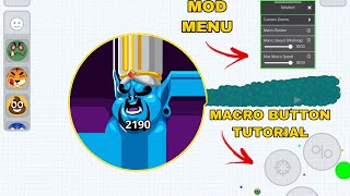 MACRO TUTORIAL  MOD MENU ⚙️ AGARIO MOBILE [upl. by Amal61]