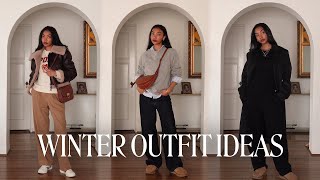 WHAT I WORE THIS WEEK  everyday winter outfit ideas [upl. by Chickie]