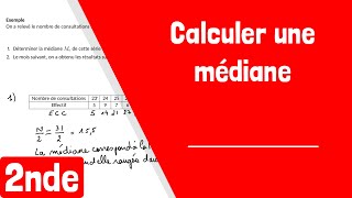 Comment calculer une médiane [upl. by Ashraf]