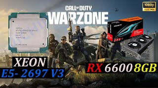 XEON E5 2697 V3  RX 6600 8GB  WARZONE 30 Competitive Settings 1080p [upl. by Bobina]