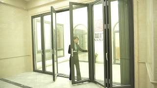 Aluminum folding door [upl. by Eeryn]