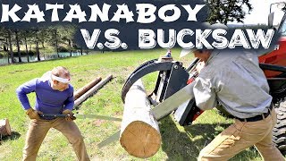 Survival Saw Shootout Katanaboy Vs Bucksaw [upl. by Nisotawulo]