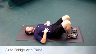 Glute Bridge with Pulse [upl. by Ssew349]