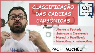 CLASSIFICAÇÃO DAS CADEIAS CARBÔNICAS [upl. by Gnidleif448]