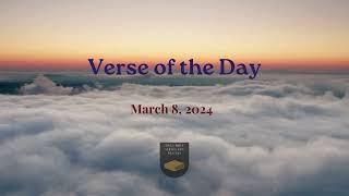 Verse of the Day  March 8 2024 verseoftheday dailybibleverses bible prayer [upl. by Eyahsal]