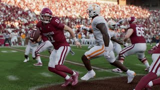 Tennessee vs Oklahoma  NCAA Football 92124 Full Game Highlights College Football 25 Sim [upl. by Kliber]