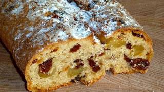 Christstollen Weihnachtsstollen selber machen einfach Kochen Stollen Weihnachten BackRezept 12 [upl. by Barnes997]