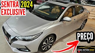 NOVO SENTRA EXCLUSIVE 2024 INTERIOR PREMIUM PREÇO [upl. by Ynatil]