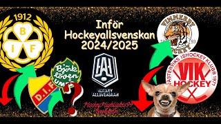 INFÖR HOCKEYALLSVENSKAN 20242025 [upl. by Ahsinel]