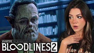 Bloodlines 2 is actually GOOD  Vampire The Masquerade Bloodlines 2 Gameplay Trailer Reaction [upl. by Josi]