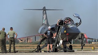 F104 STARFIGHTER Flies Again Over Italy Awesome J79 Howl [upl. by Laved]