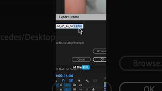 How to Export a Still Frame From Premiere Pro [upl. by Terb543]