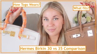 Hermes Birkin 30 vs 35 Comparison [upl. by Treva137]