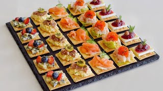 5 Deliciosos CANAPÉS sobre Crackers para Sorprender a tus Invitados  DarixLAB [upl. by Aketahs]