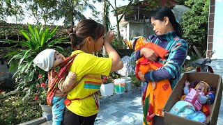 Meeting a baby abandoned by his mother and luckily finding adoptive parents  Gardening Cooking [upl. by Nashom]