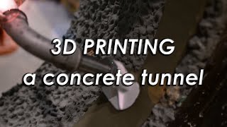 3D printing a concrete tunnel lining [upl. by Yokum]