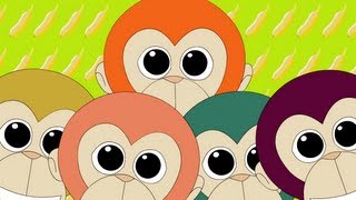 Five Little Monkeys Jumping On The Bed Nursery Rhyme  Kids Animation Rhymes Song [upl. by Atirhs108]