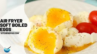 Super Easy Air Fryer Soft Boiled Eggs [upl. by Oiluig]