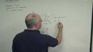 Calculation of area of a triangle using integration [upl. by Salaidh]