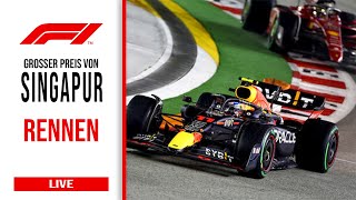 Großer Preis von Singapur Das Rennen  Formel 1 Live Watchparty Livetiming [upl. by Chavey]