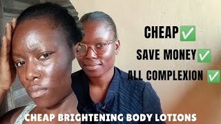 2024 CHEAP BRIGHTENING BODY LOTIONS FOR EVEN SKIN  KEY INGREDIENTS [upl. by Bartolemo72]