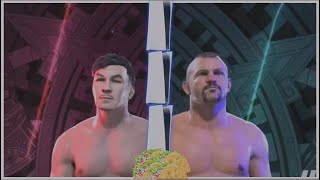 Charles Bronson vs Chuck Liddell Live LasVegas USA simulation match [upl. by Airbas]