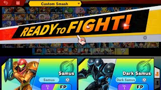 Amiibo Mirror Training Samus vs Dark Samus [upl. by Lladnew]