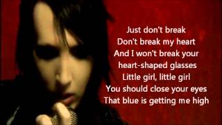 Marilyn Manson  HeartShaped Glasses Lyrics [upl. by Dnaltruoc]