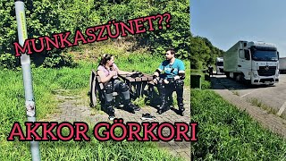 Kamionosék 👩‍❤️‍👨 nyolc keréken 🚛 Munkaszüneti nap Németországban👌🥳 Görkorizás 🫡 [upl. by Akitahs]