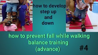 physiotherapy for cerebral palsy  balance training to prevent fall while walkingcp exercises [upl. by Khano]