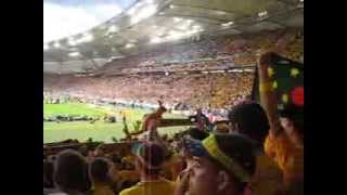 2006 FIFA World Cup  Australian National Anthem being sung in Stuttgart [upl. by Nnylsor885]