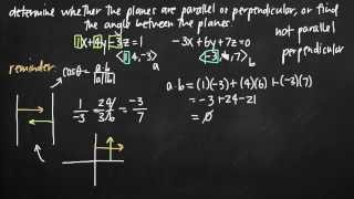 Parallel perpendicular and angle between planes KristaKingMath [upl. by Munro]