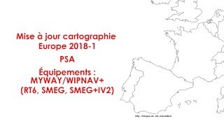 Mise à jourupgrade cartographie Europe 20181 eMyWayWipNav RT6 SMEG SMEGIV2 [upl. by Nivanod60]