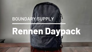 Boundary Supply Rennen Recycled Daypack Review  Simple but Useful Tech and EDC Backpack [upl. by Ettennil]